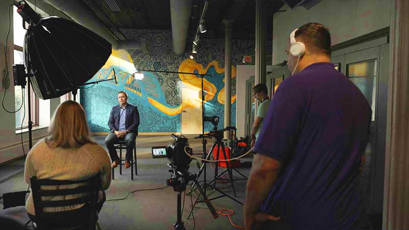 On-set video production